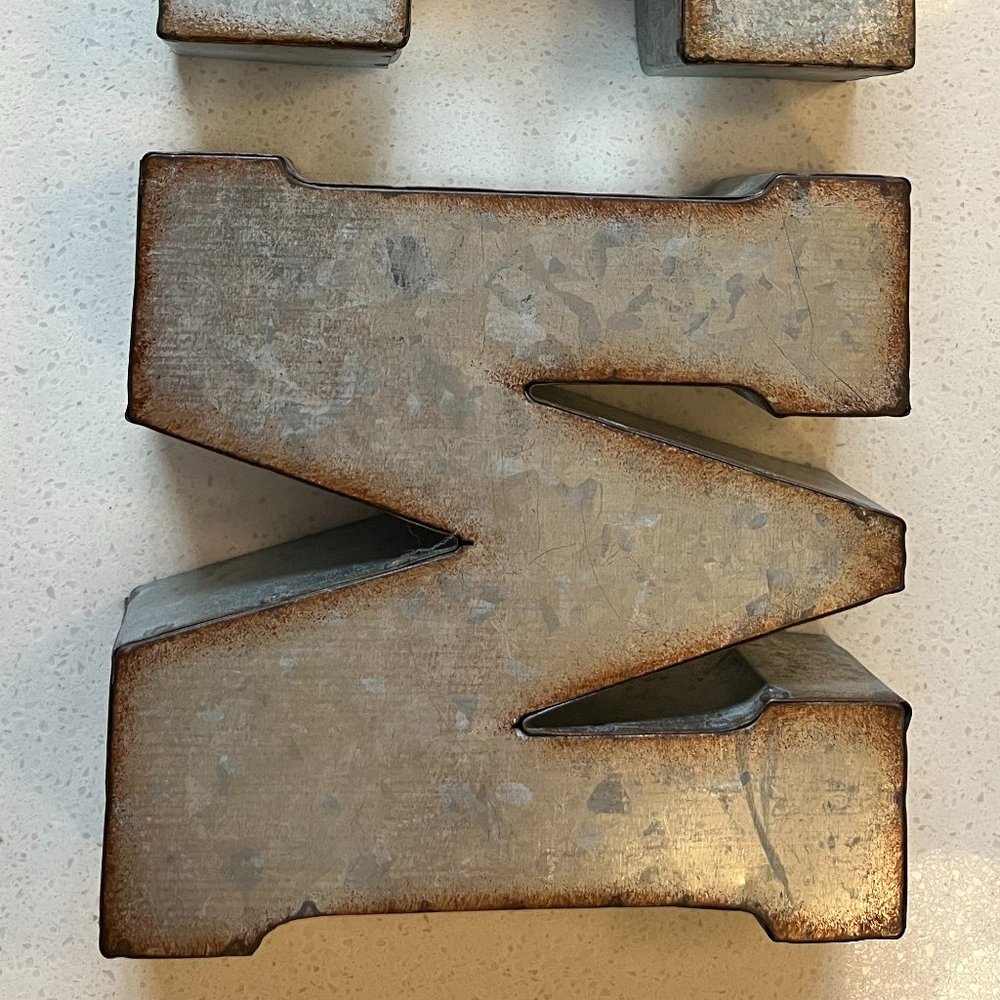 NEW Hobby Lobby Home Décor Galvanized Rustic Industrial Metal